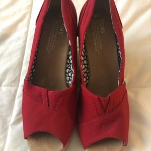 Toms Wedge Espadrille Heels